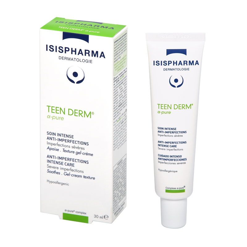 TEEN DERM alpha pure 30 ml ( гел-крем за интензивна грижа при мазна кожа с несъвършенства)