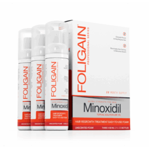 FOLIGAIN 5% MINOXIDIL пяна за мъже против косопад и оплешивяване 3х60мл