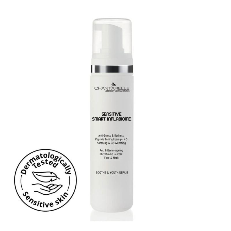 Sensitive Smart Inflabiome Успокояваща тоник пяна с пептиди pH 4.5 200ml